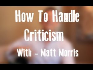 How To Handle Criticism